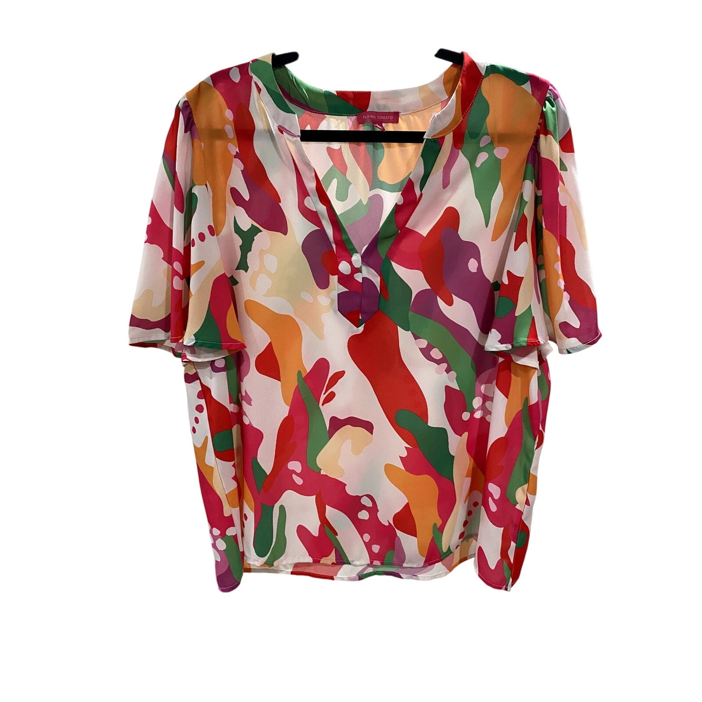 Flying Tomato Summer Woven Top - Size Large (EUC)