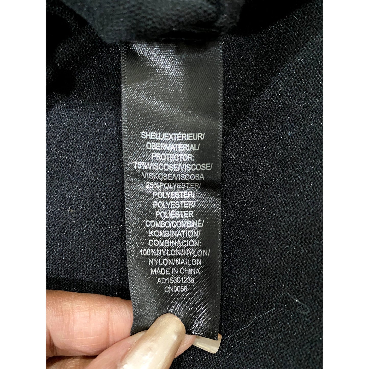 Adrianna Papell Black Lace Panel Sheer Cap Sleeve Top - Sz. M (NWT)