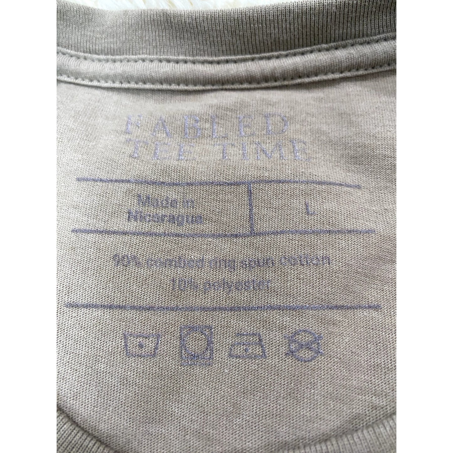 Fabled Tee Time Gray Graphic T-Shirt - Sz. L (EUC)