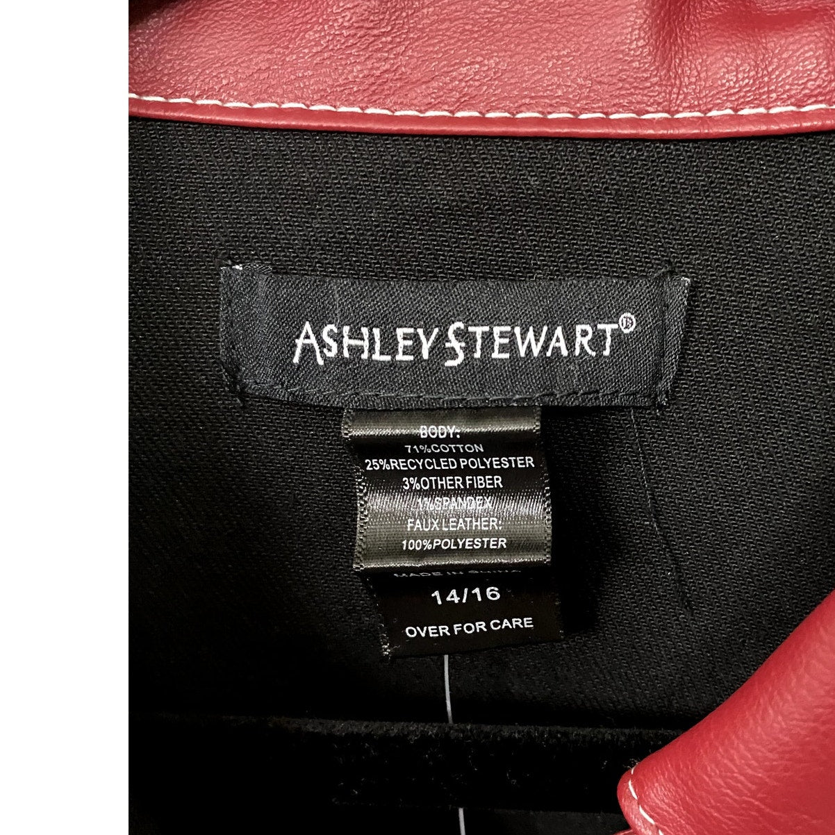 Ashley Stewart Black Jean Jacket - Sz.14/16 (NWT)