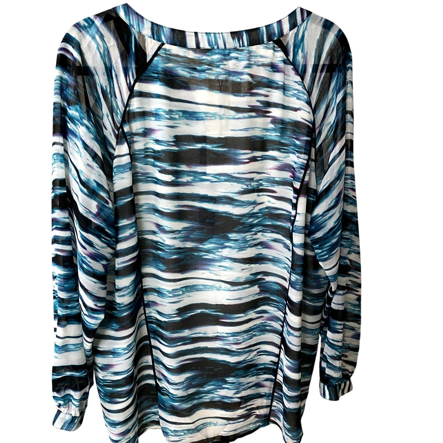 Calvin Klein Space-Dyed Blouse - Sz. 0X (NWT)