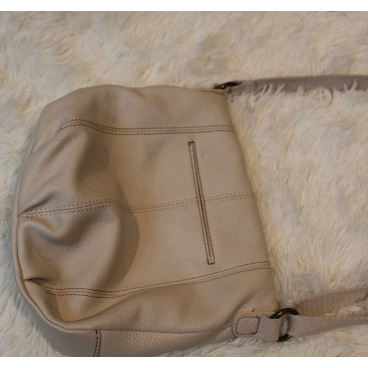 The SAK White Leather Bag - (EUC)