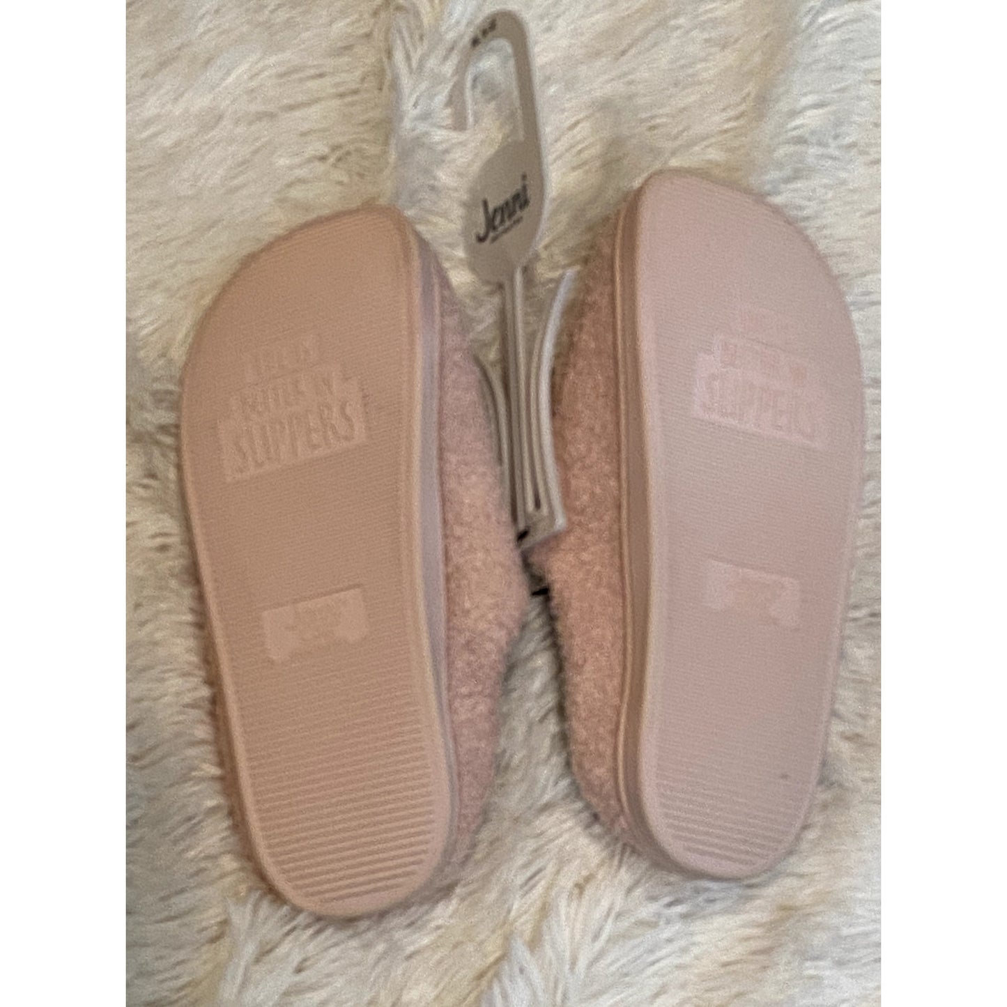 Jenni by Jennifer Moore Pink Peace Slippers - Size 11 (NWT)