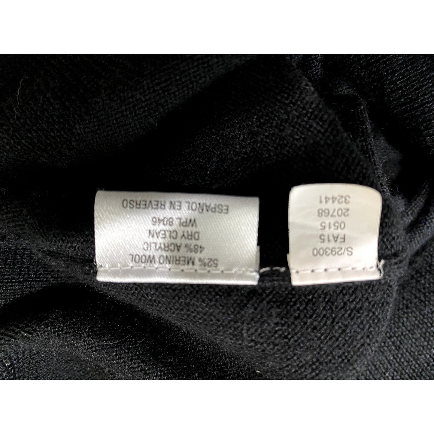 Club Room Black Merino Wool V-neck Sweater - Size XXL (EUC)
