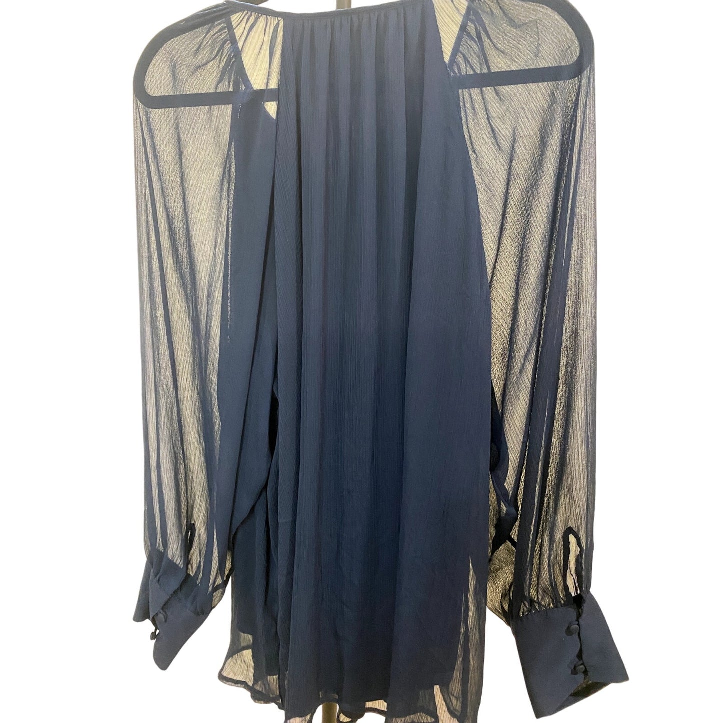 Lauren Conrad Navy Blue Blouse - Size XXL (EUC)