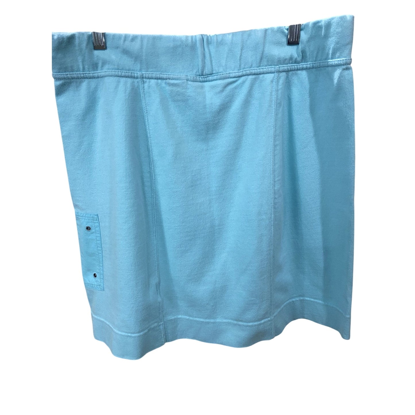 Eddie Bauer Blue Sweat Skirt with Side Pocket - Size Large (EUC)