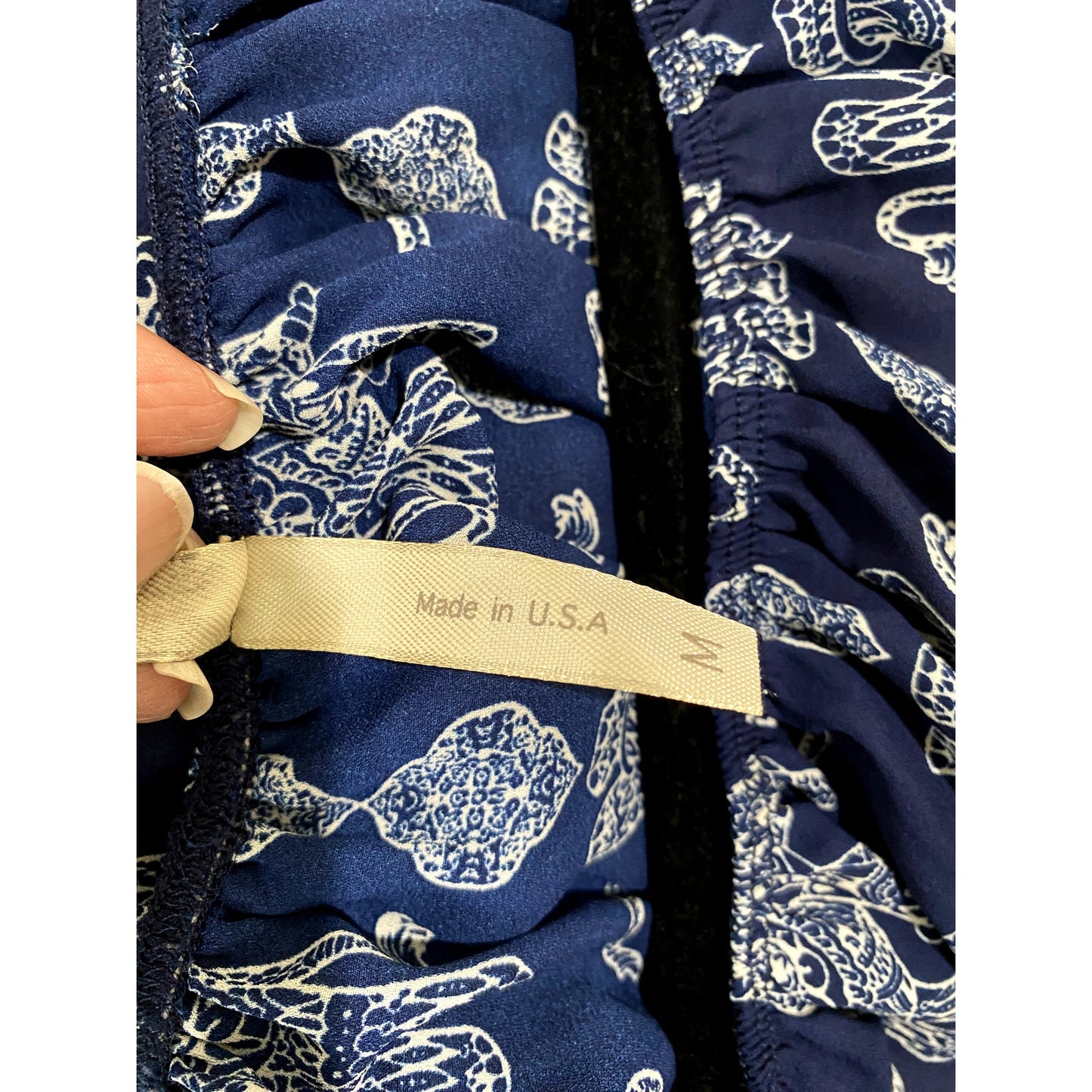 Jessie & J Blue Elephant Romper - Size Medium (EUC)