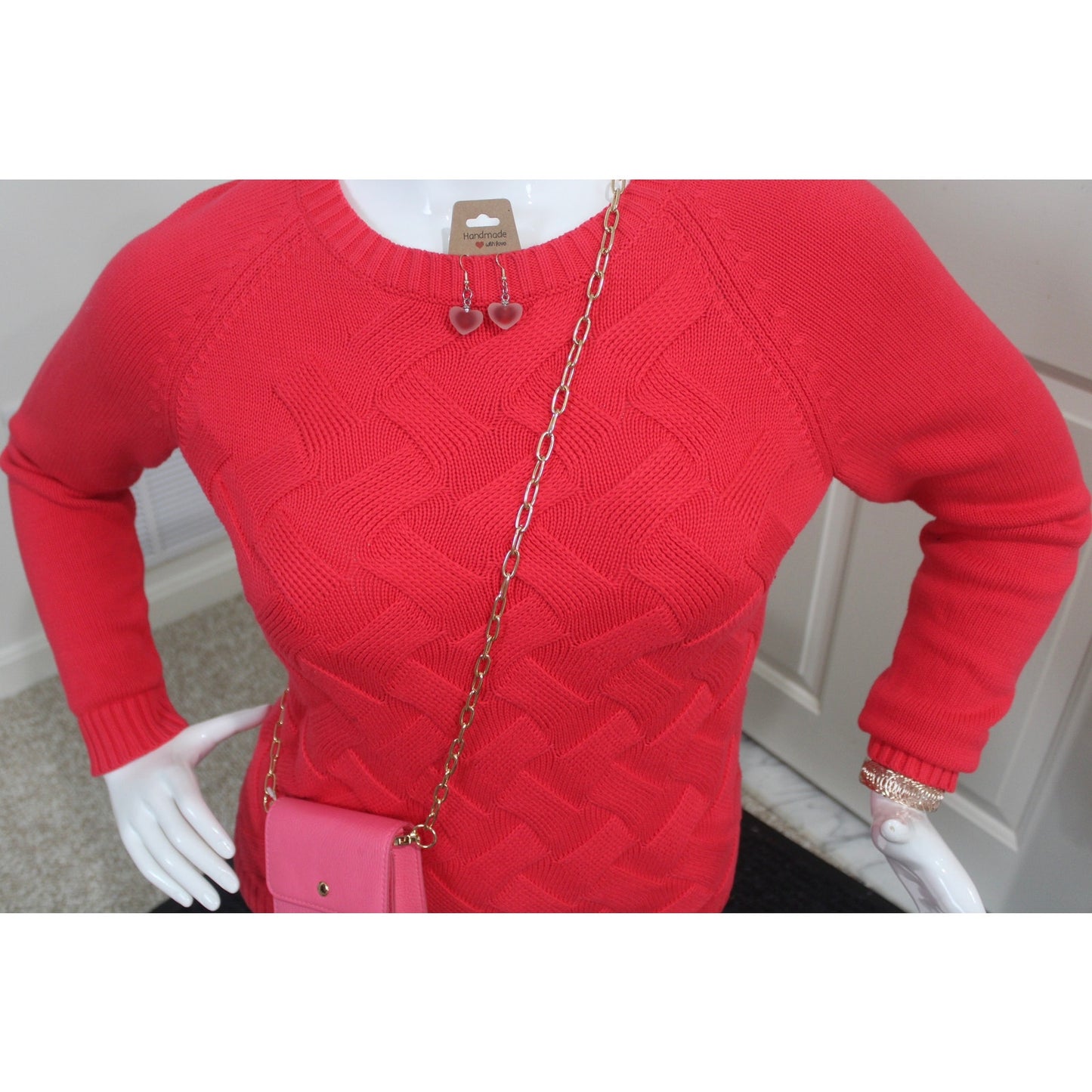 Lands’ End Red Drifter Sweater - Size XL (EUC)