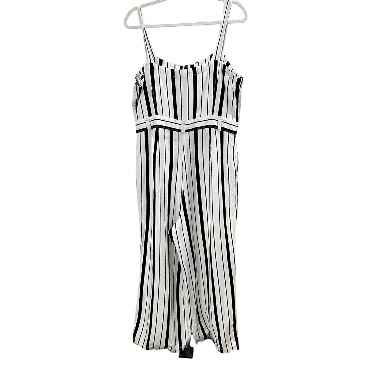 Ann Taylor Loft White & Black Jumpsuit - Size 14 (EUC)