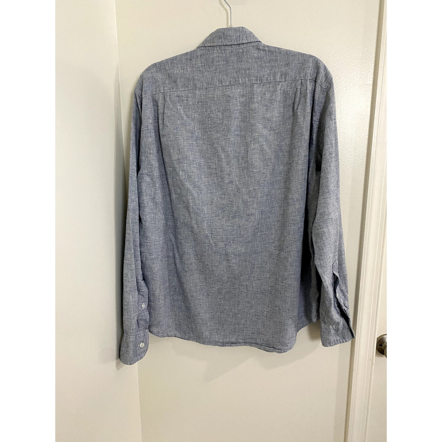 J. Crew Cotton/Linen Blend Button Down Shirt - Size L (EUC)
