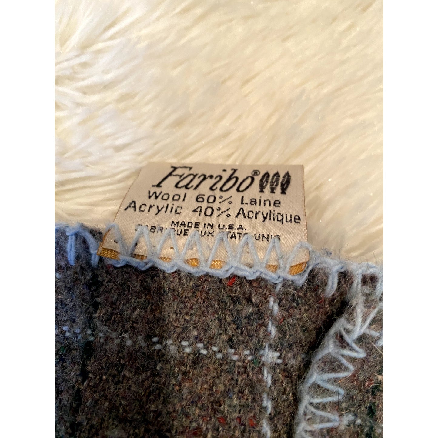 Faribo Wool Blend Blanket - Size 50” X 60”