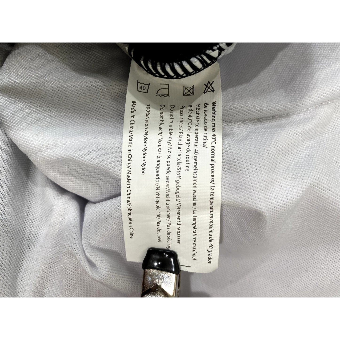 Ekouaer Black and White Two Piece Bathing Swim Suit - Size XL (NWT)