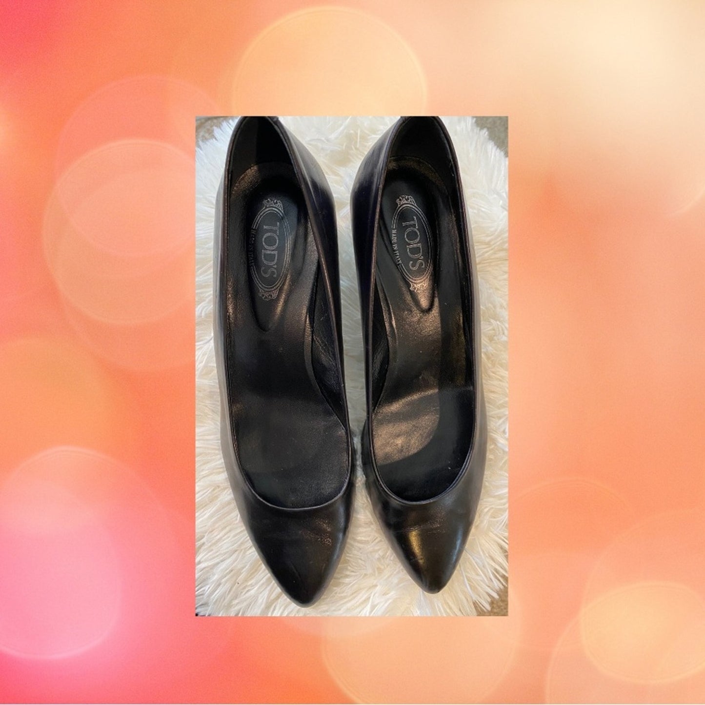 TOD’s Black Low Wedge Shoe EUC (38.5 Italian Sizing)