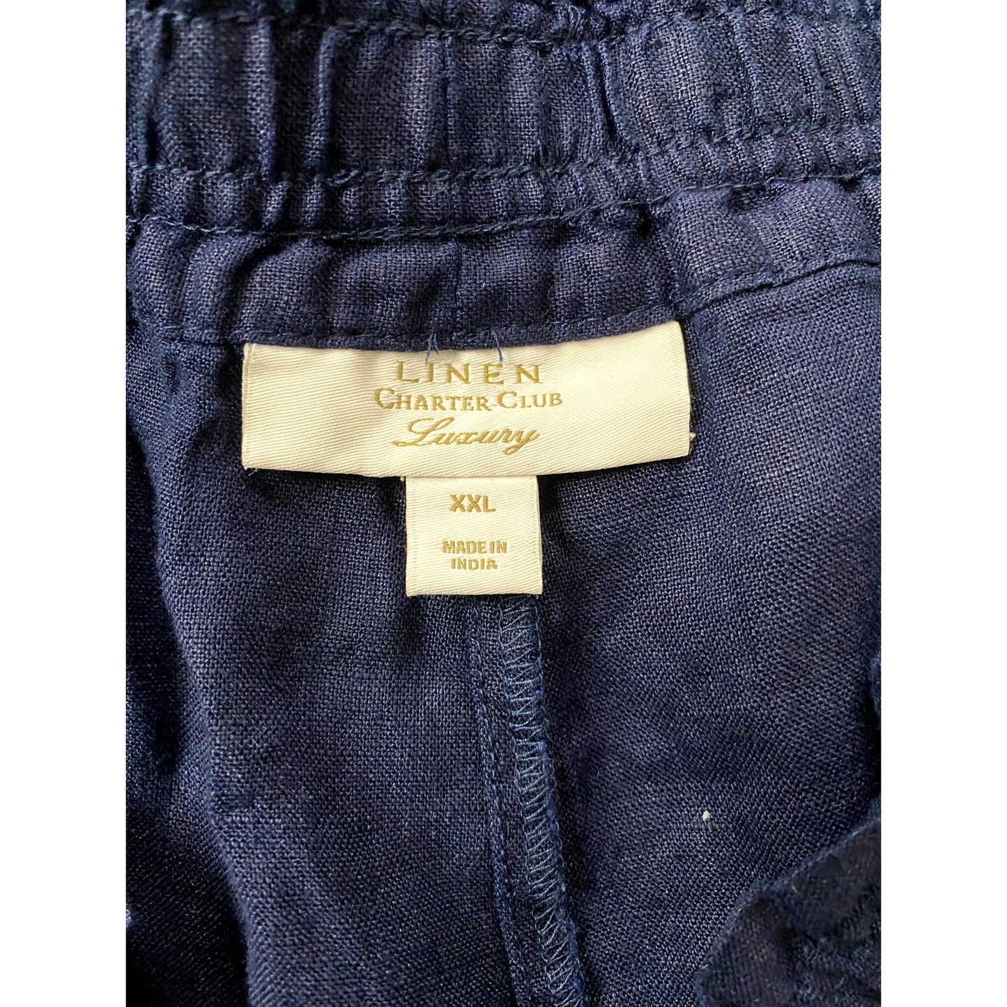 Charter Club Blue 100% Linen Pants - Size XXL (NWT)