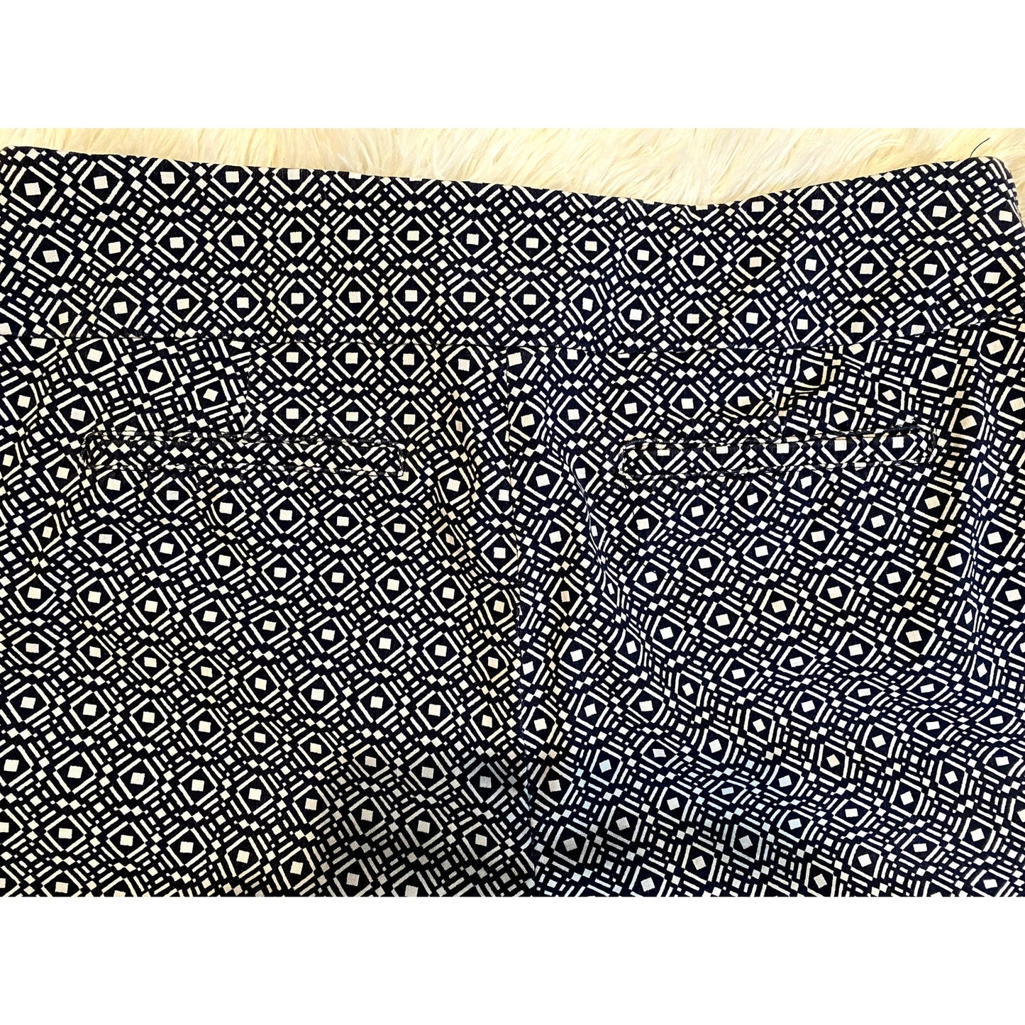 Charter Club Blue/White Print Pants - Size 12P (EUC)