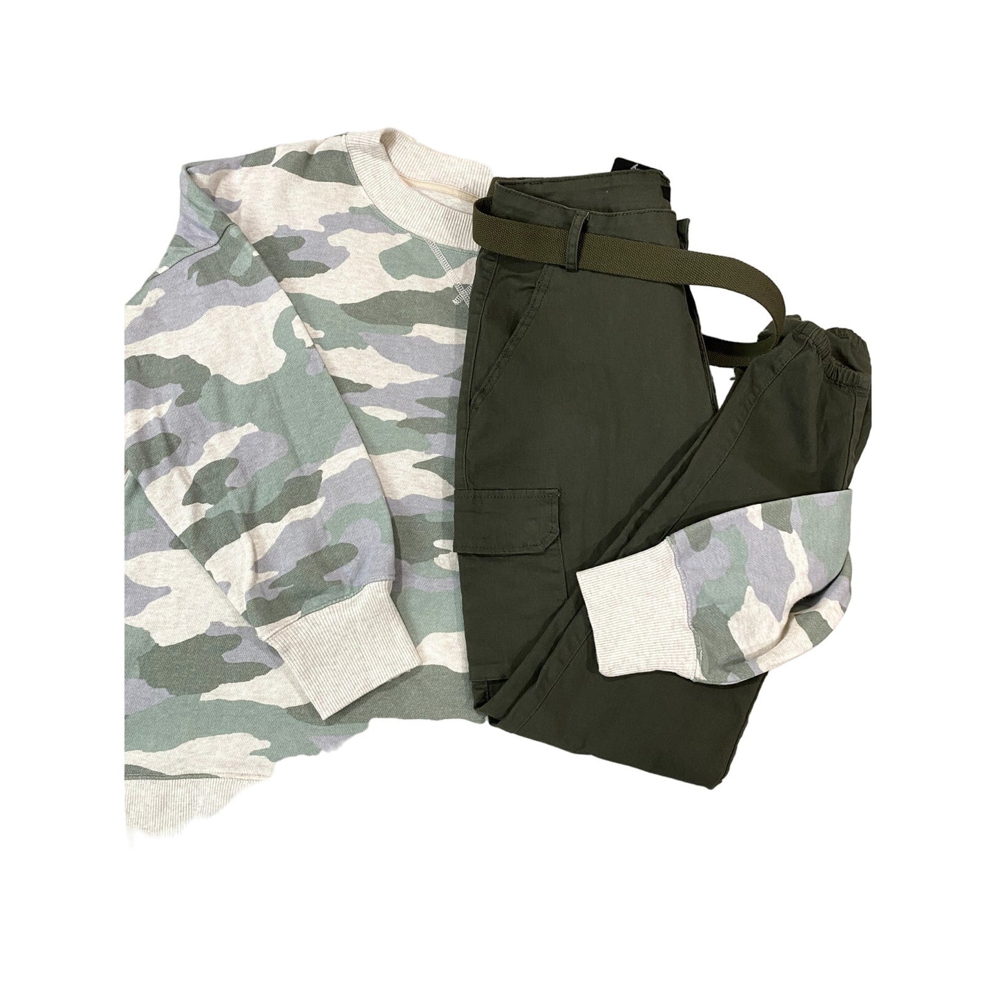 American Bazi Olive Cargo Joggers - Sz. L (NWT)
