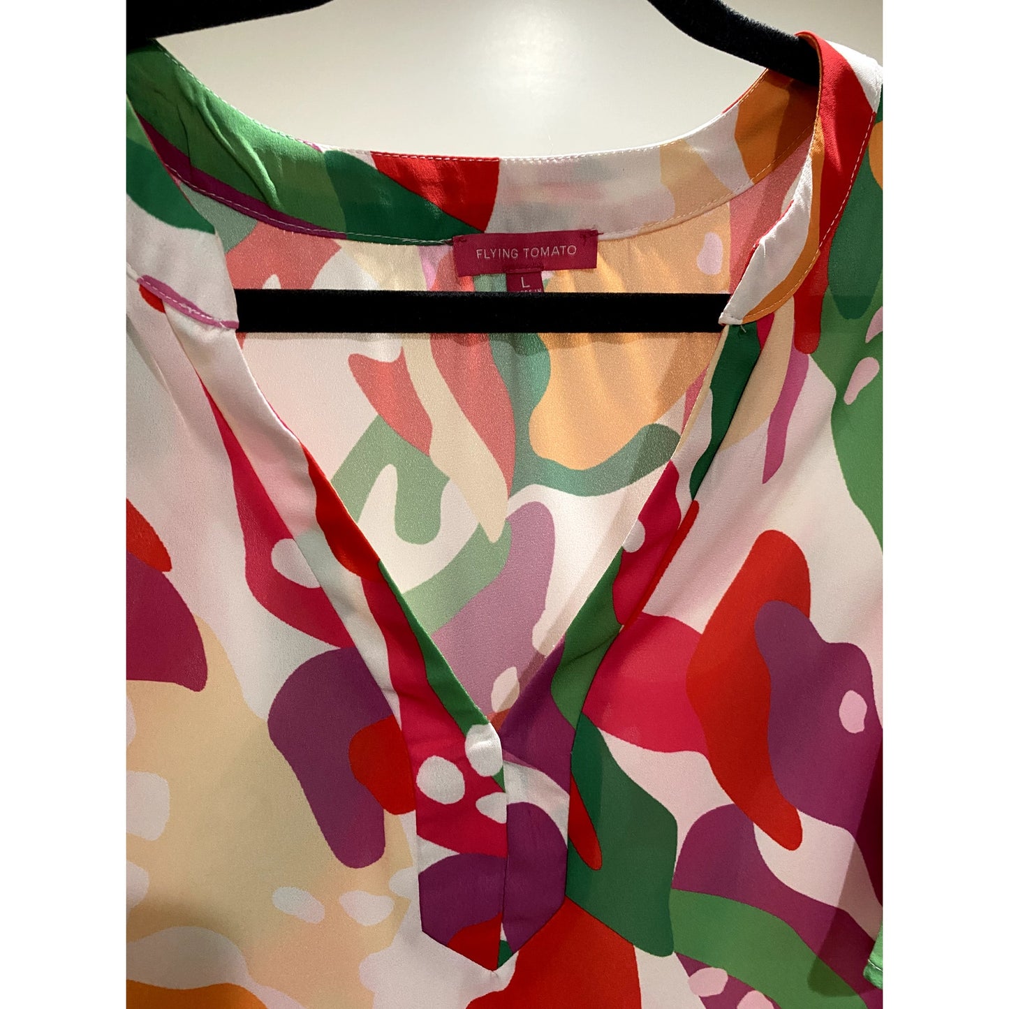 Flying Tomato Summer Woven Top - Size Large (EUC)