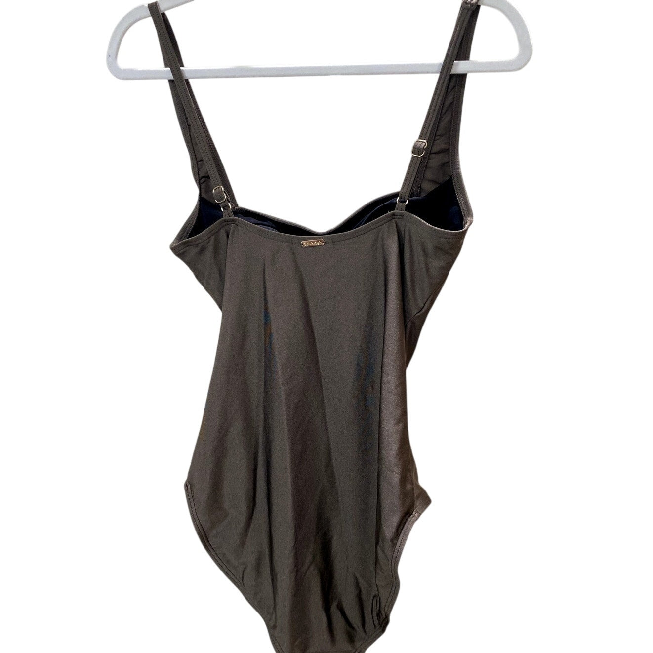 Calvin Klein Bronze Pleated One Piece Swimsuit - Size 10 (NWOT)