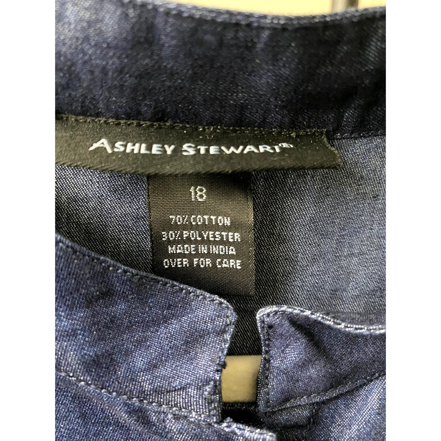 Ashley Stewart Jean Shirt with Bell Slleeves - Size 18 (EUC)