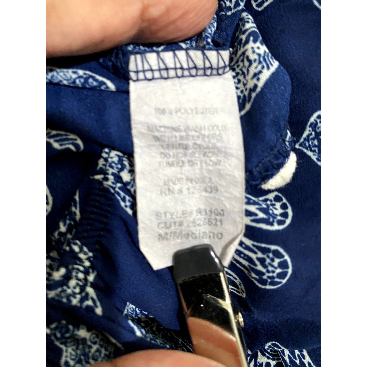 Jessie & J Blue Elephant Romper - Size Medium (EUC)