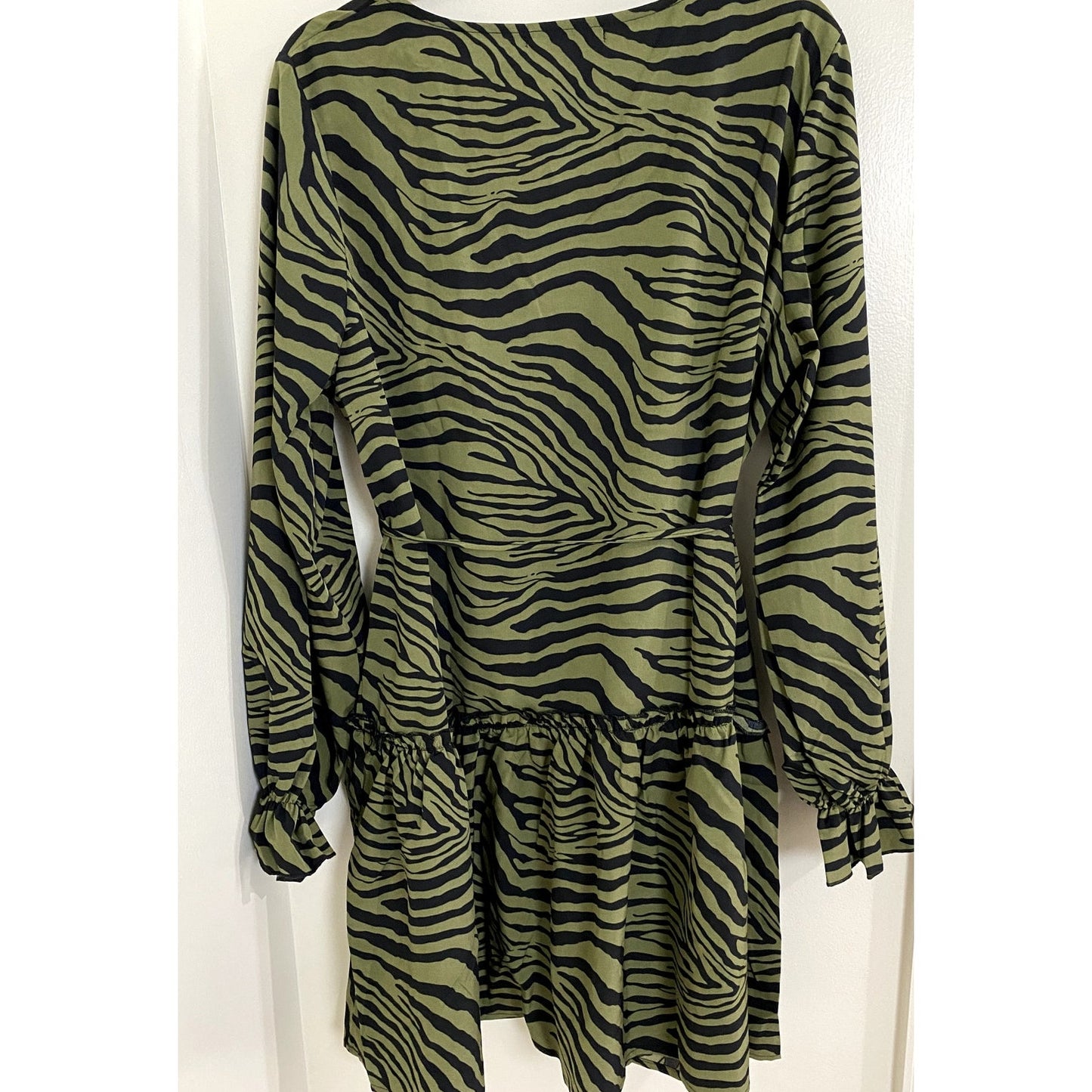 Cupshe Green/Black Zebra Print Dress - Sz. XL (NWT)