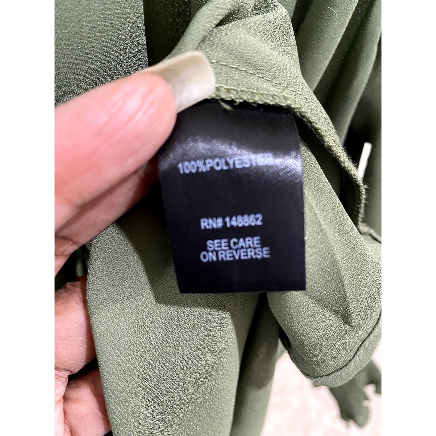TORRID Olive Green Button Up Blouse - Size 0 (EUC)