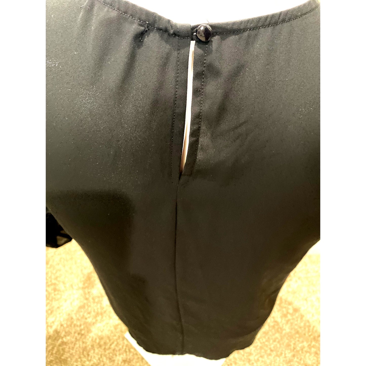 Pleione Black Cold Shoulder Blouse - Size L (EUC)