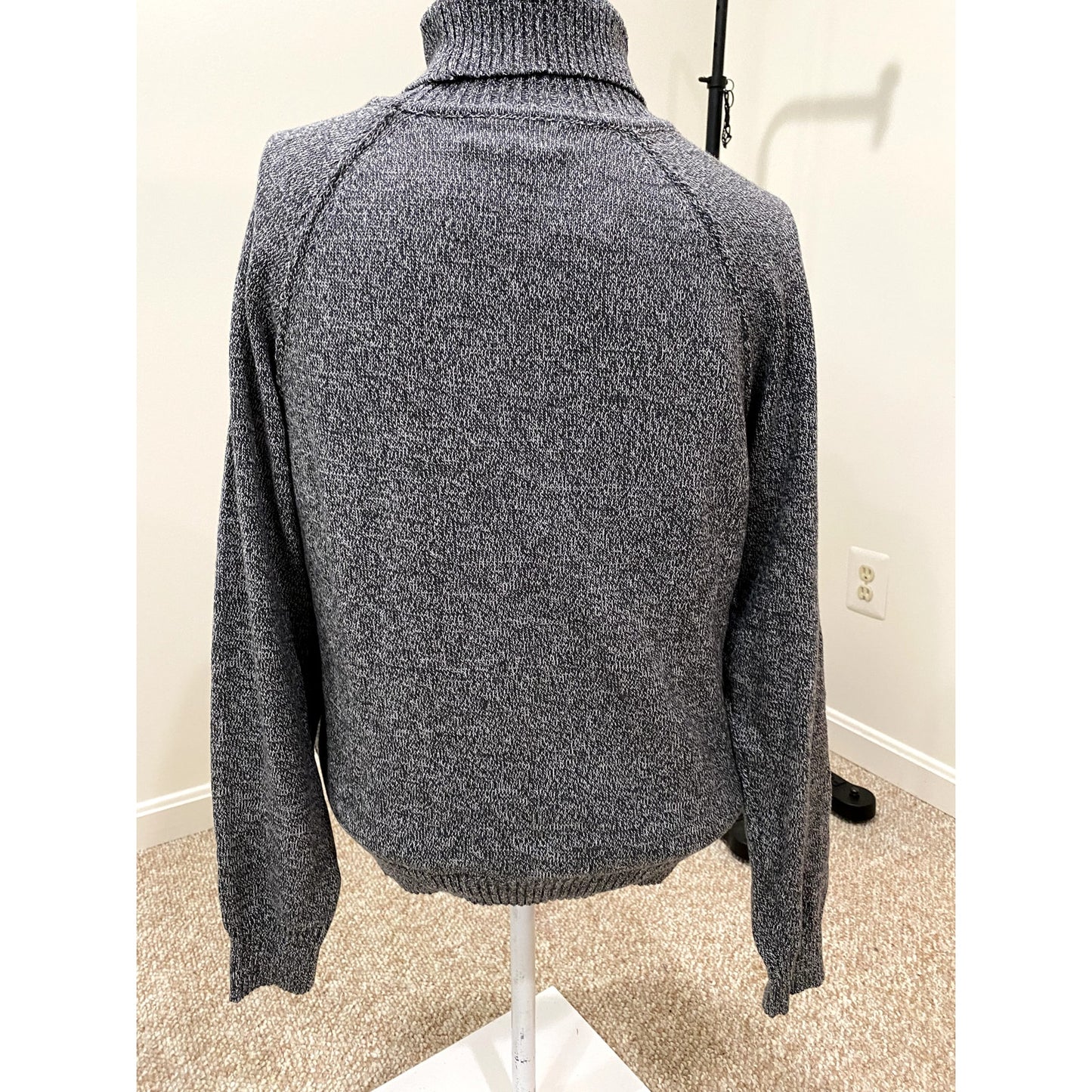 Karen Scott Gray “Jersey Turtle” Turtleneck Sweater - Size XXL (NWT)