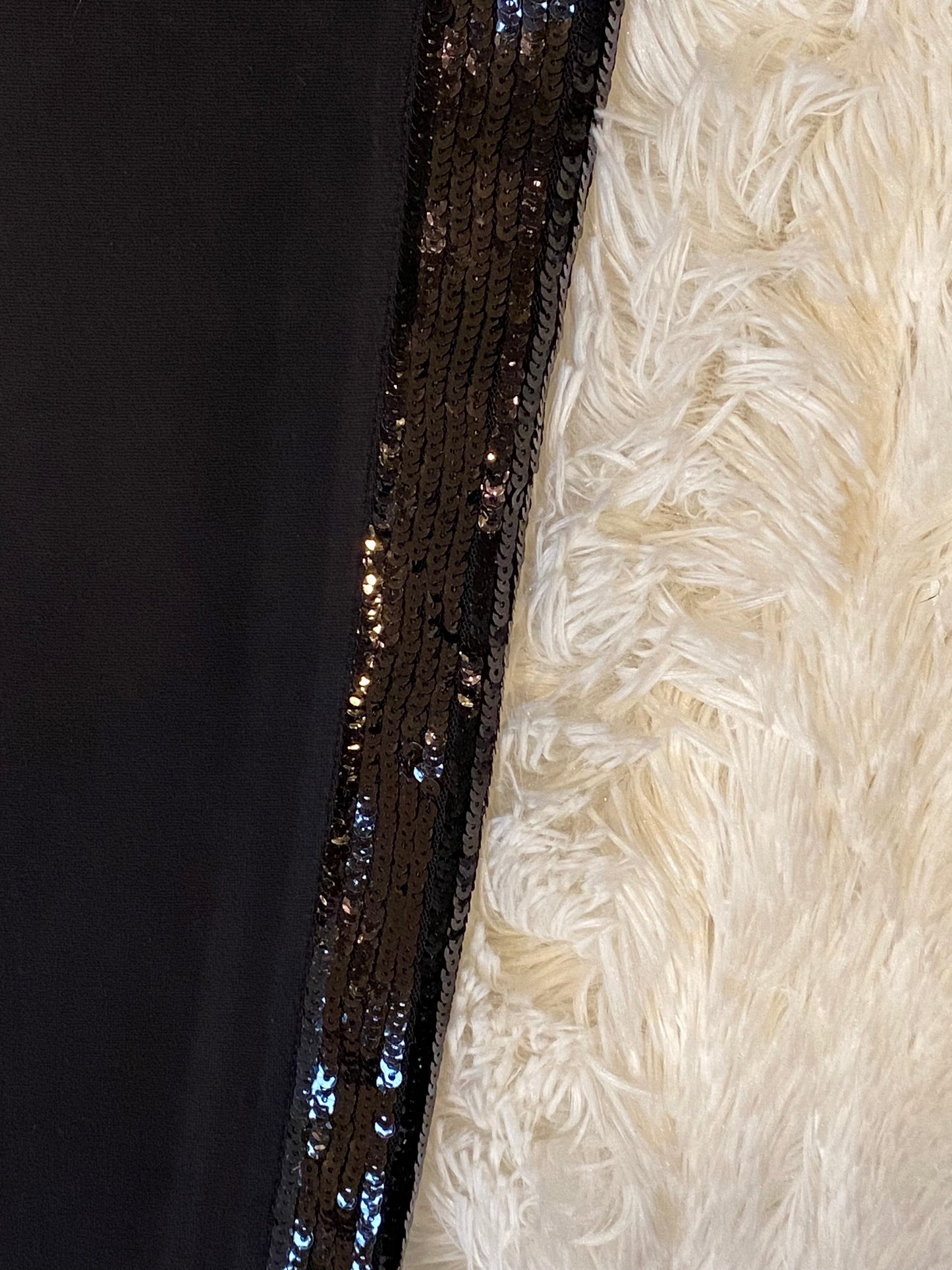 Curvy Plus Black Tuxedo-Like Pants