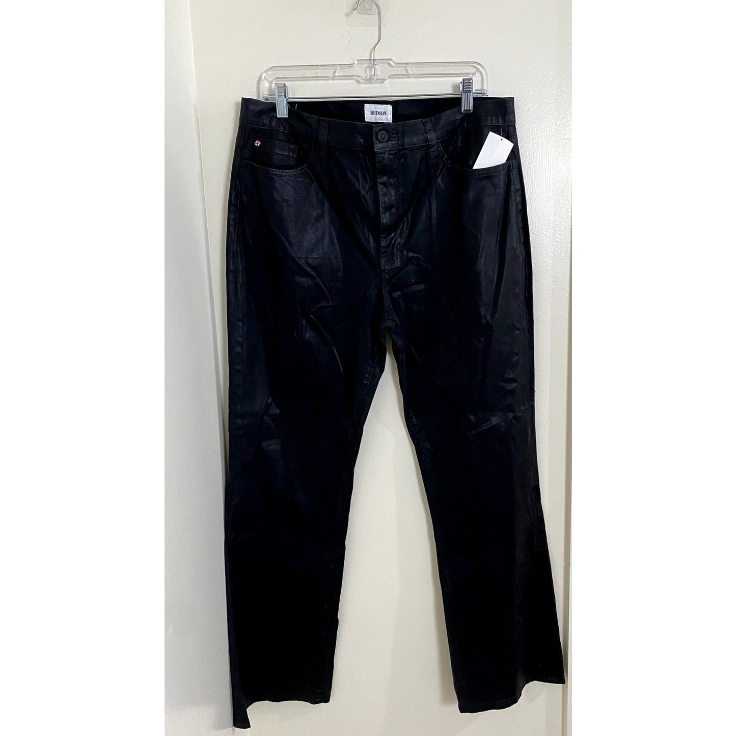 Hudson Blair Black Coated Jeans - Size 34 (NWT)