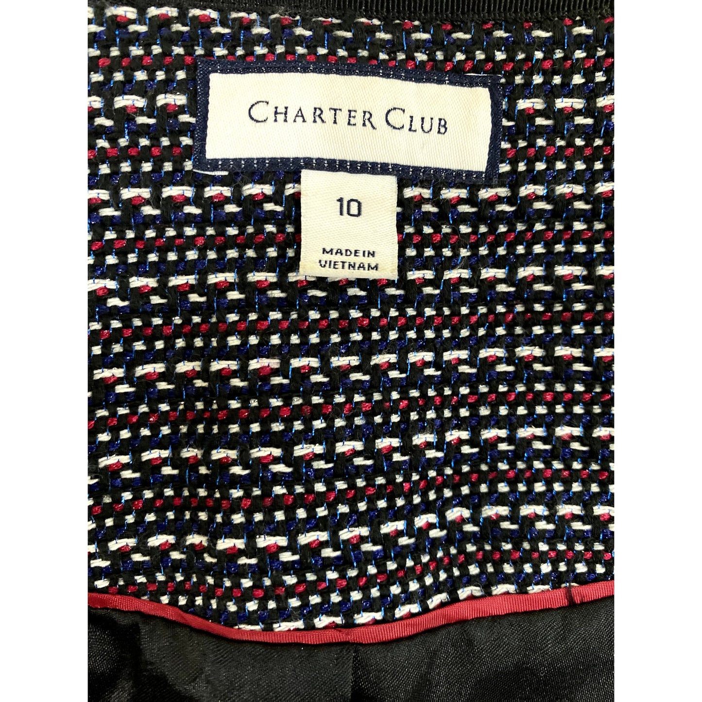 Charter Club Tweed Topper Open Jacket - Size 10 (EUC)