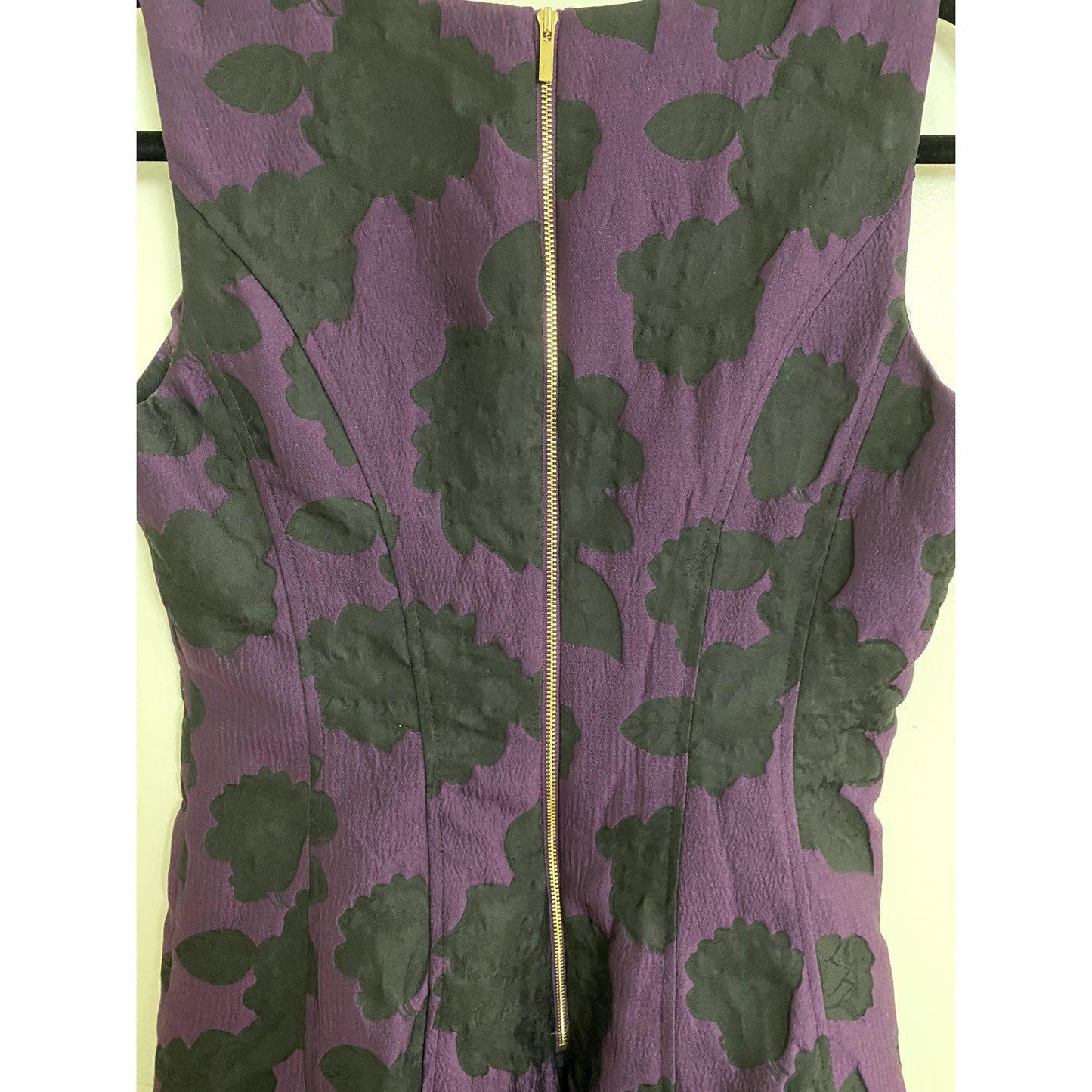 DKNY Purple/Black Sleeveless A-Line Dress - Sz. S (EUC)