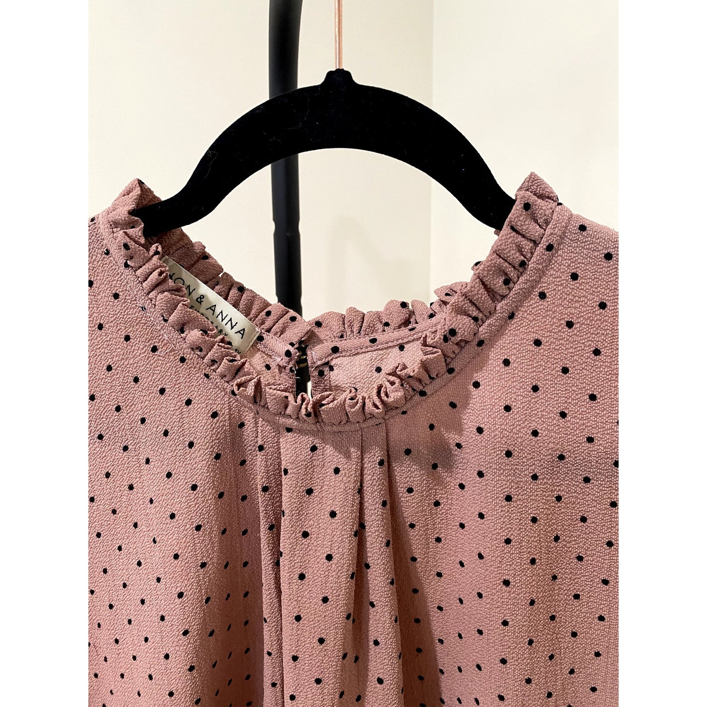 JON & ANNA Pink and Black Blouse - Size 1X