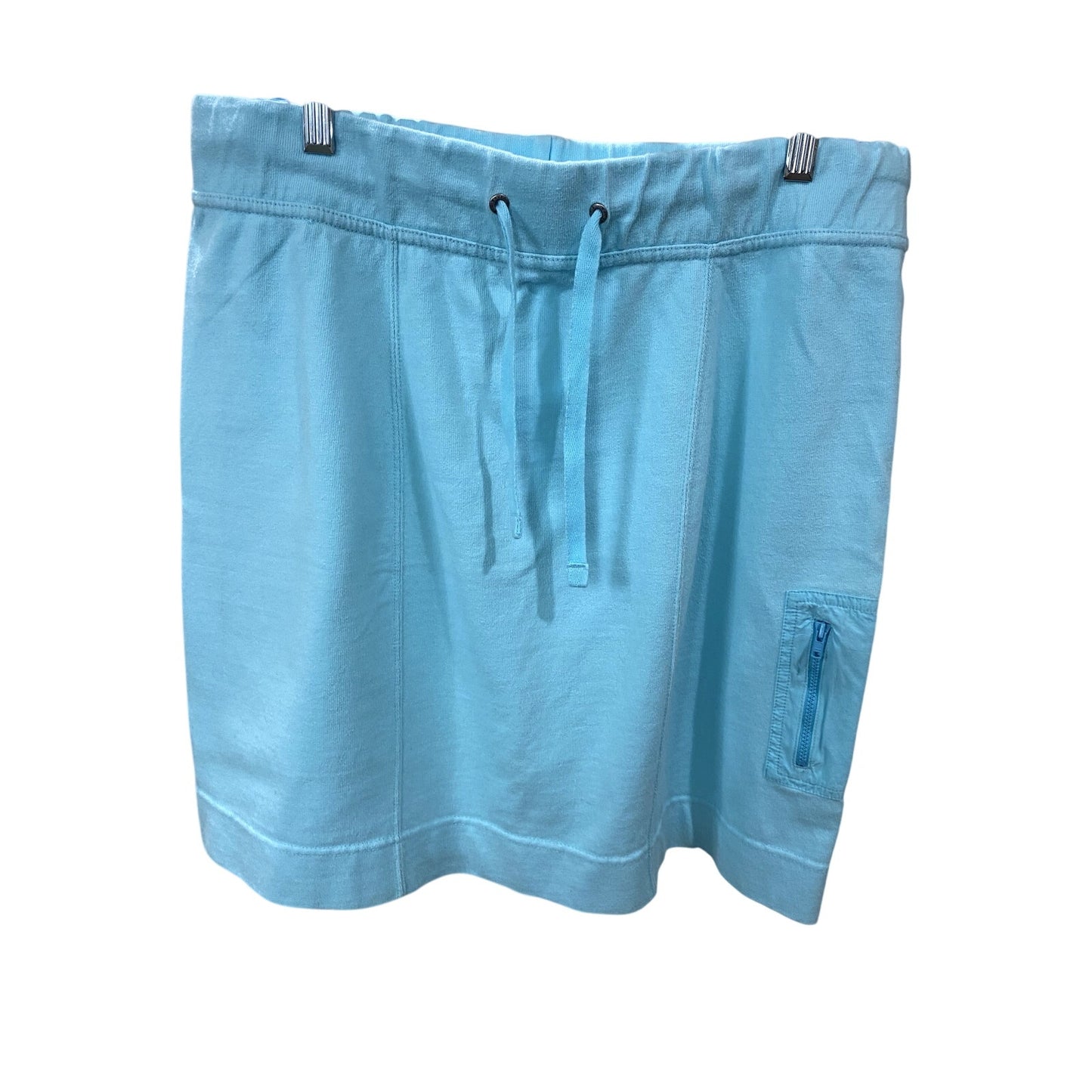 Eddie Bauer Blue Sweat Skirt with Side Pocket - Size Large (EUC)