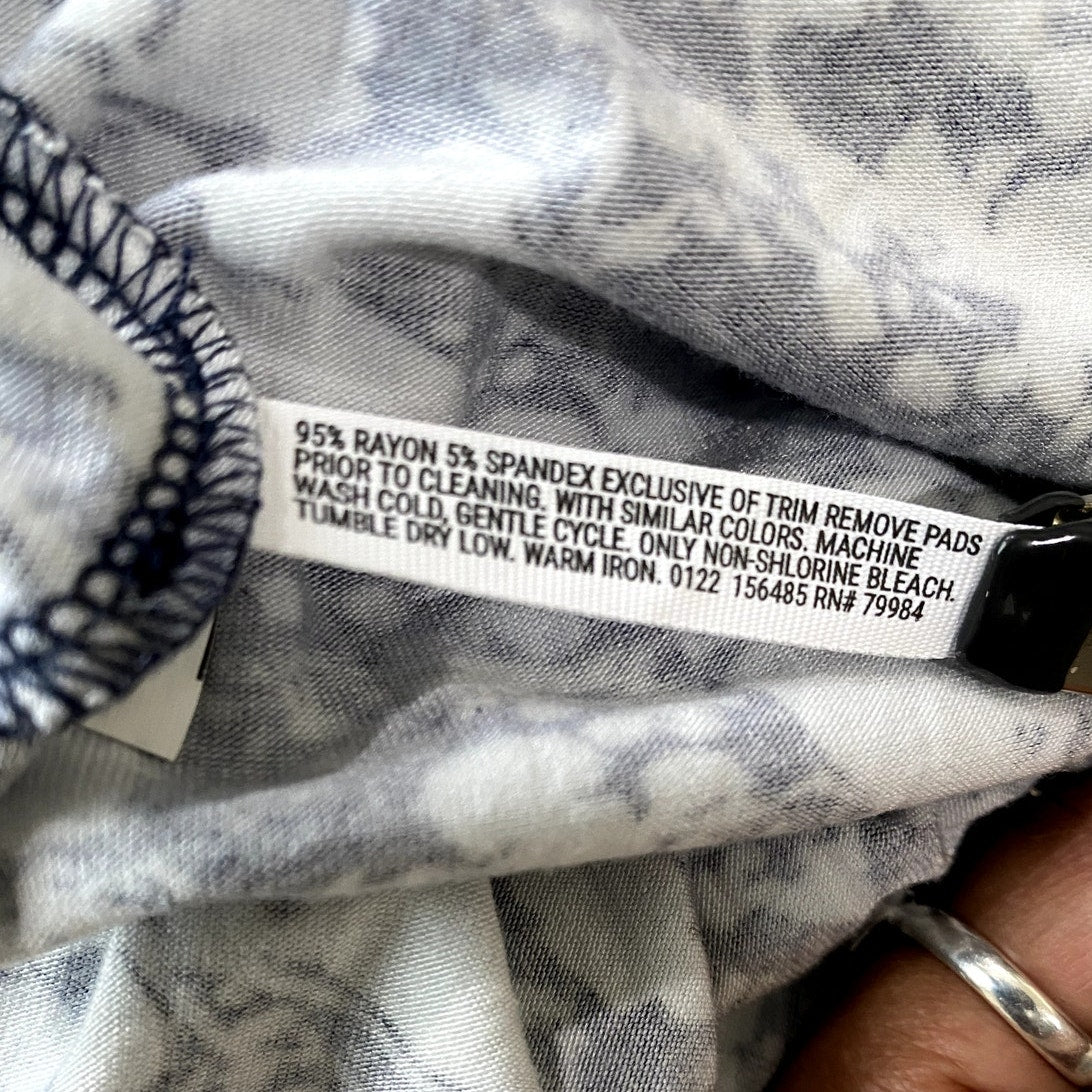 Soma Blue/White Weekend Soft Jersey Bra Dress - Size Medium (EUC)