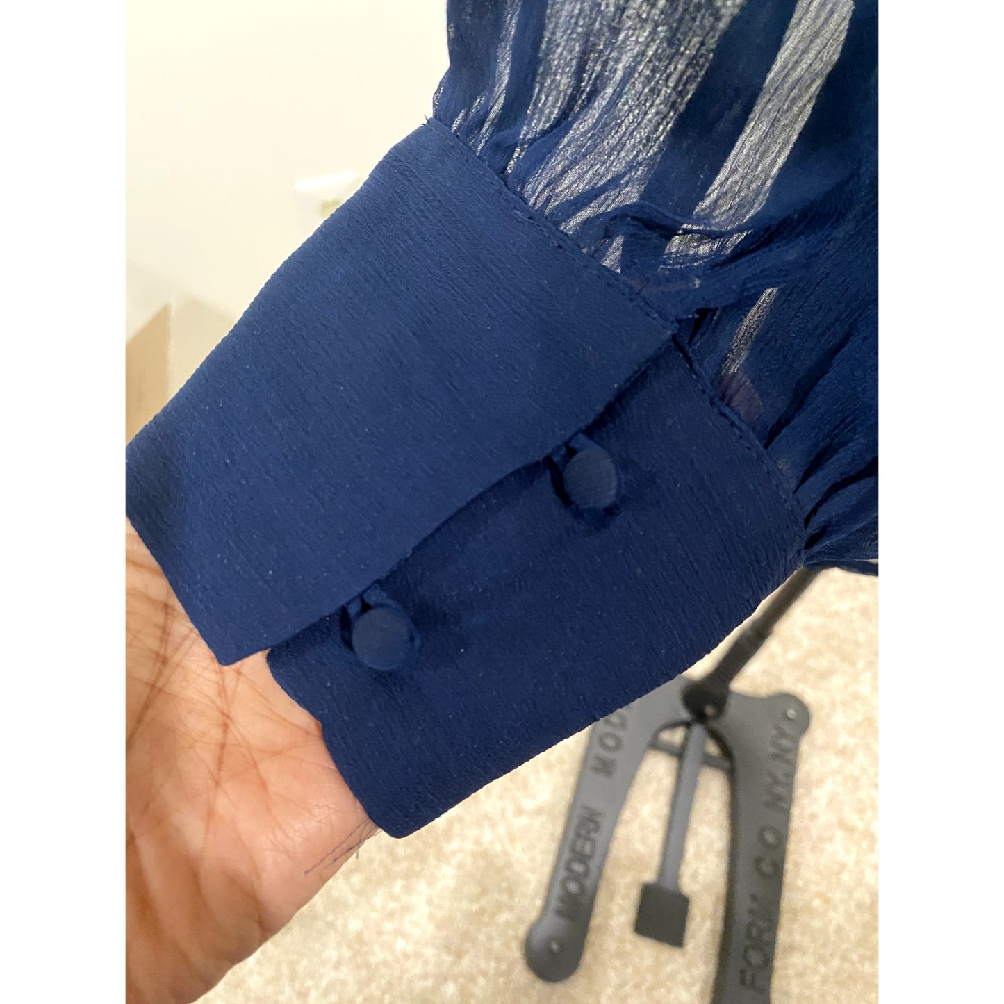 Lauren Conrad Navy Blue Blouse - Size XXL (EUC)