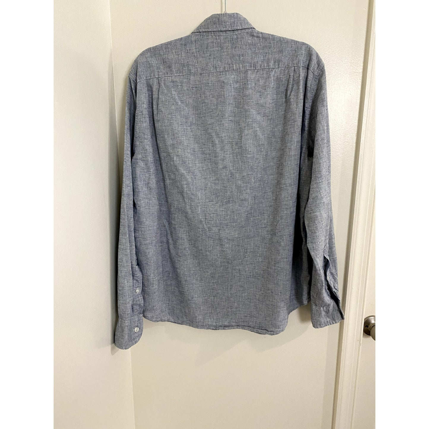 J. Crew Cotton/Linen Blend Button Down Shirt - Size L (EUC)
