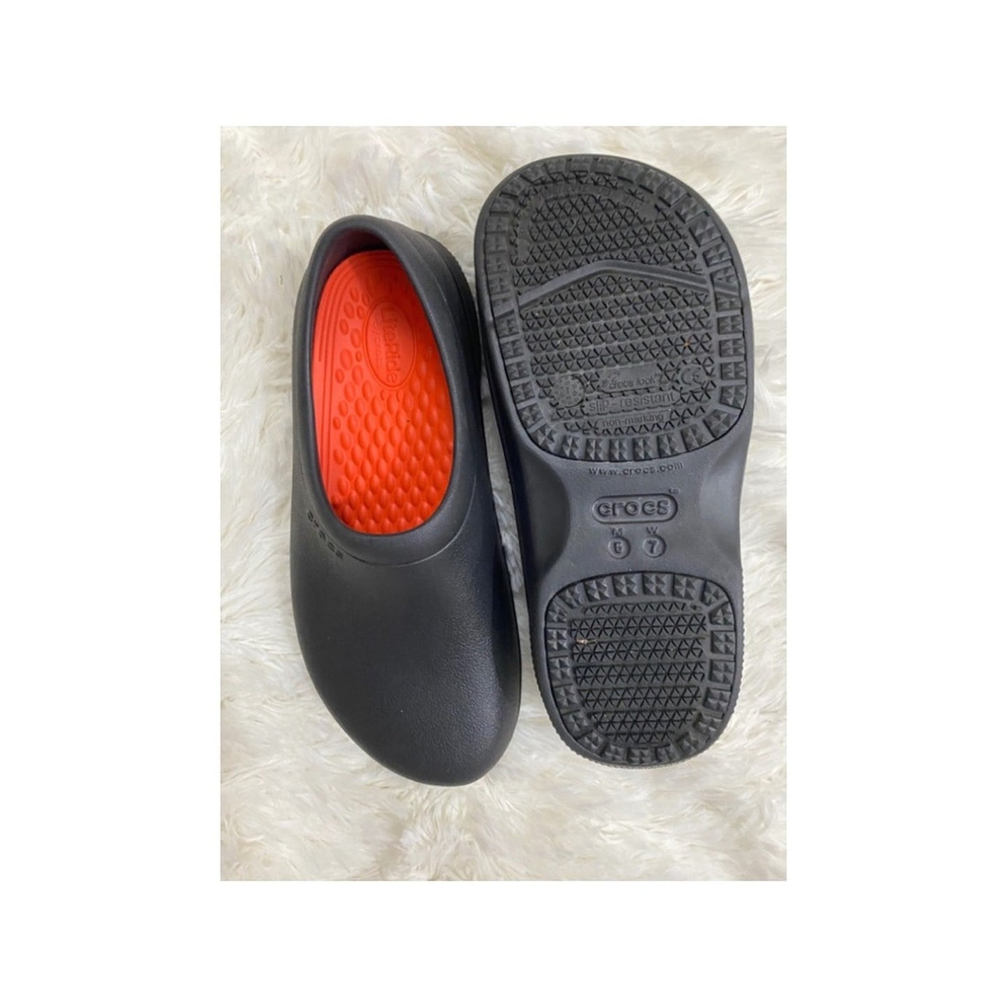 CROC’S’s Black Literide Slip Resistant Slip On Size 7