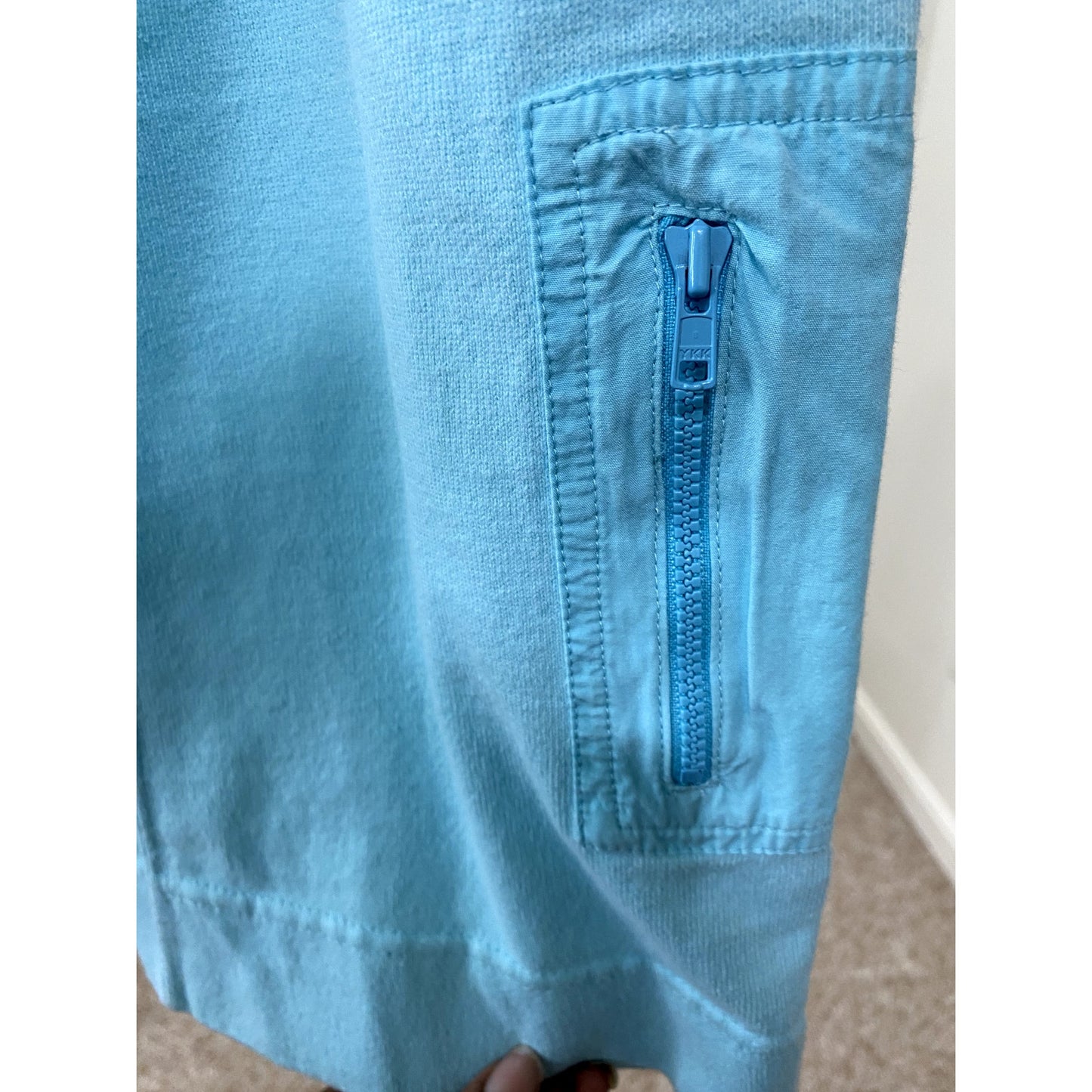 Eddie Bauer Blue Sweat Skirt with Side Pocket - Size Large (EUC)