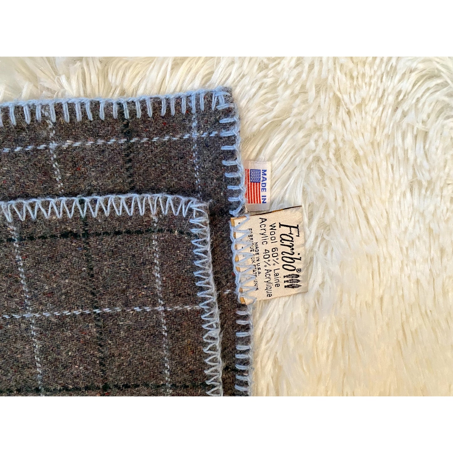 Faribo Wool Blend Blanket - Size 50” X 60”