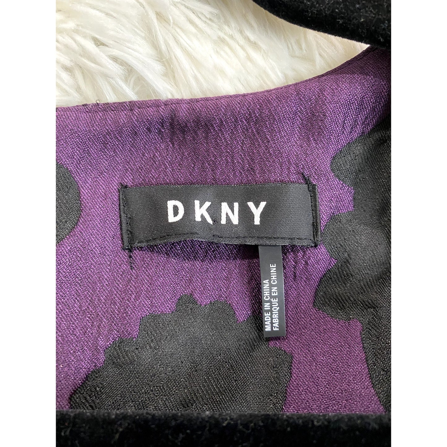 DKNY Purple/Black Sleeveless A-Line Dress - Sz. S (EUC)