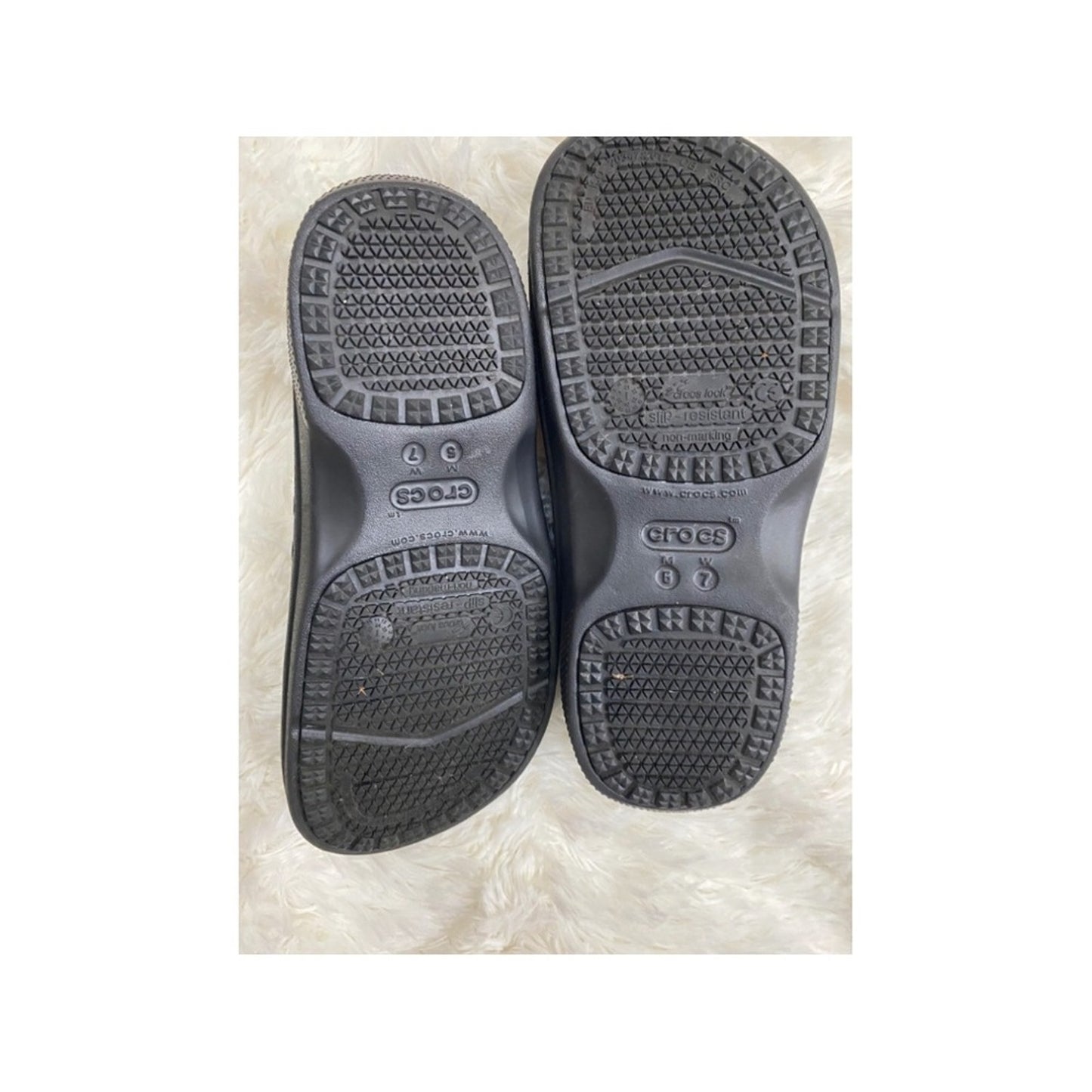 CROC’S’s Black Literide Slip Resistant Slip On Size 7