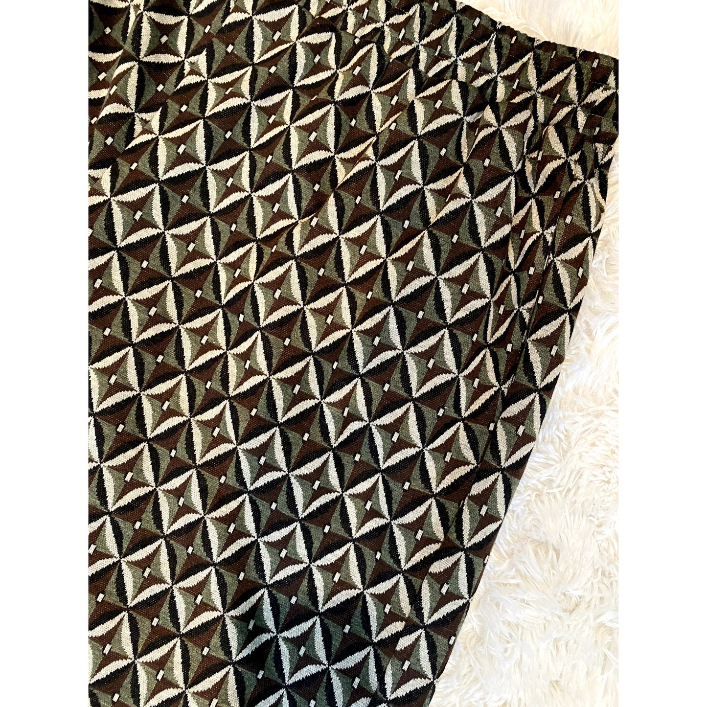 Nina Parker Olive Geo-Print Wide Leg Pants - Sz. 2X (EUC)