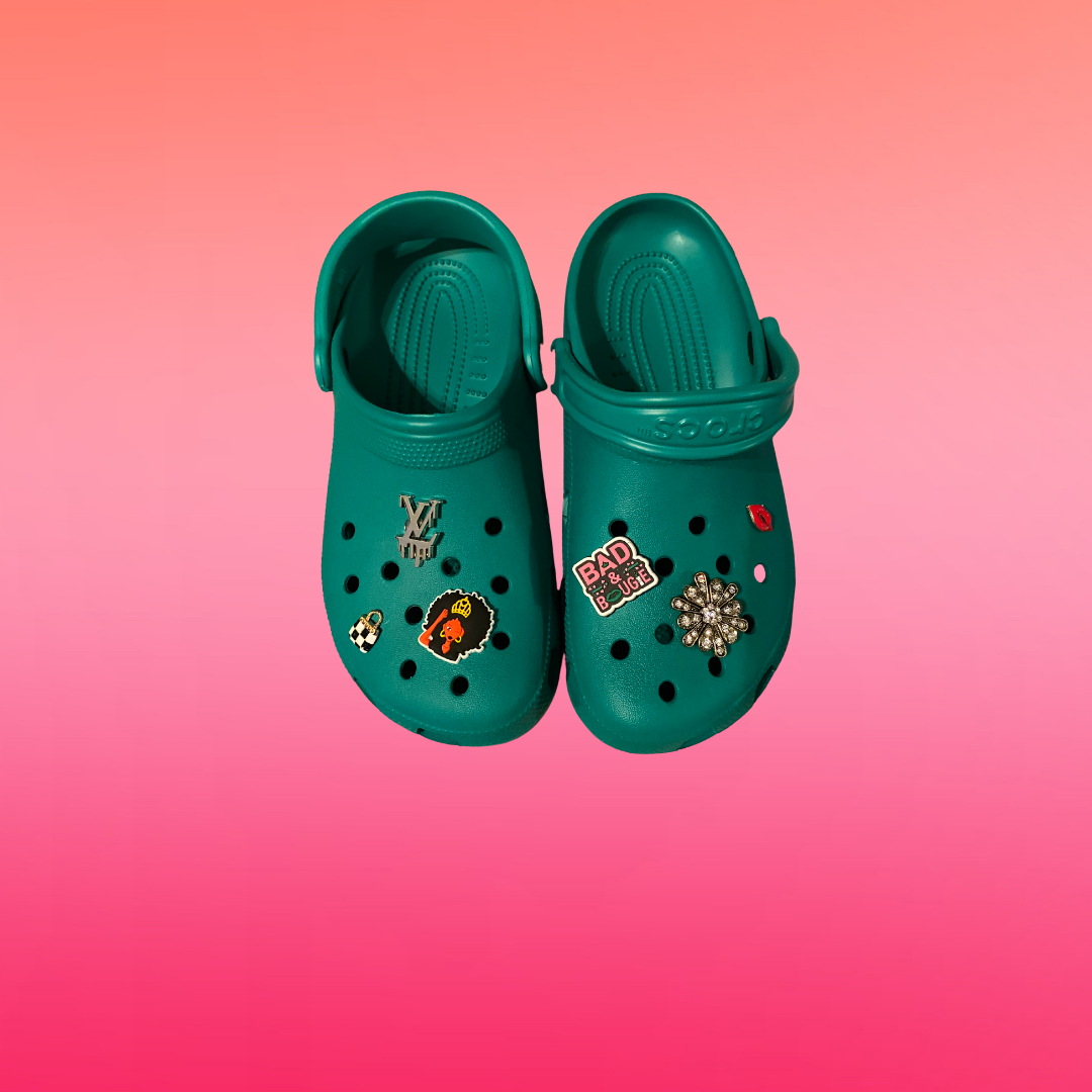 Dark teal outlet crocs
