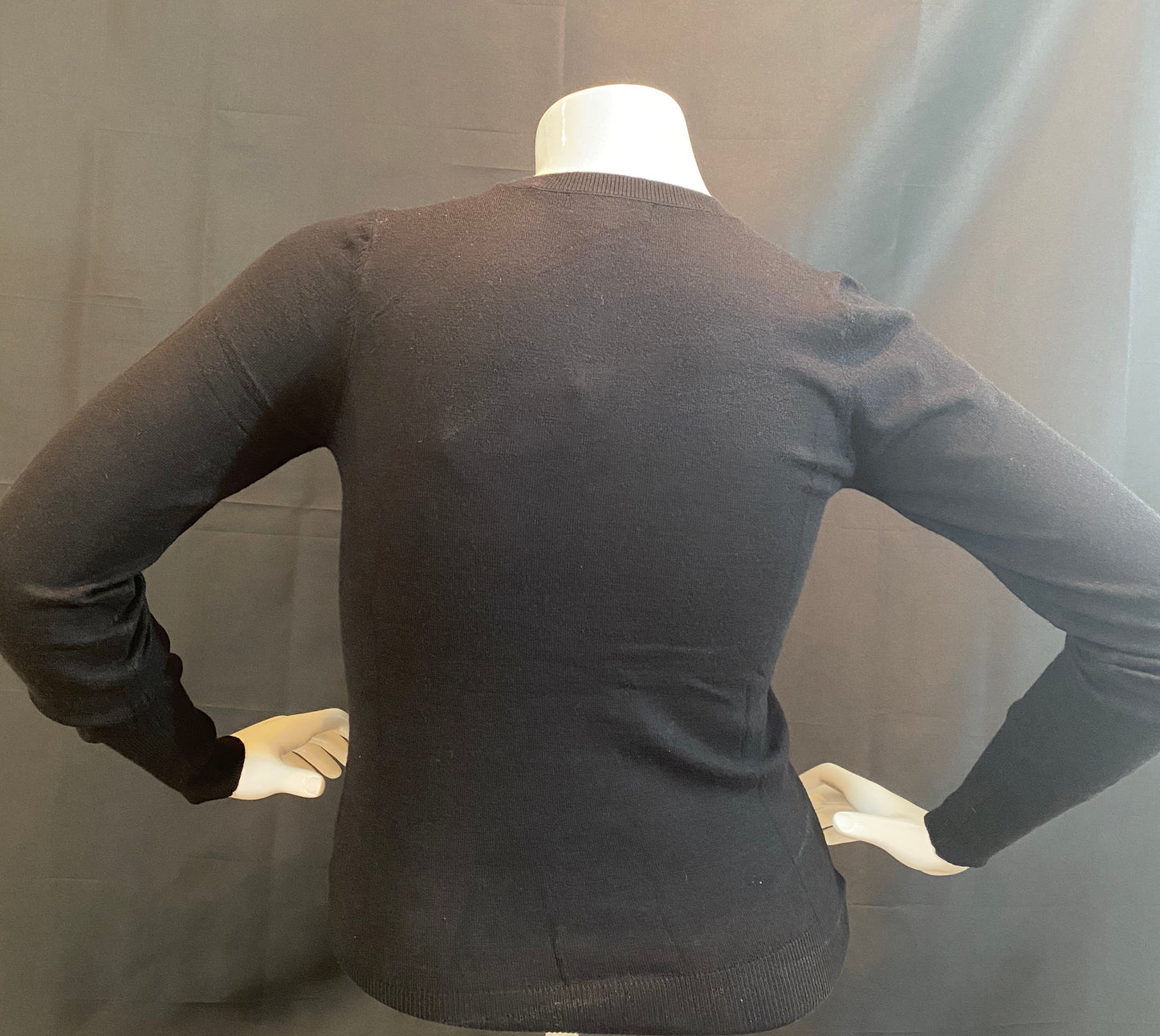 Curvy Plus Long Sleeve Shirt with Pearl Detail