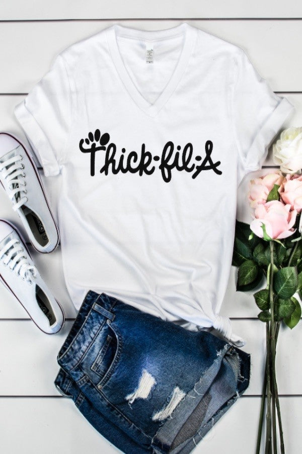 Curvy Straight Short Sleeve Graphic Tee