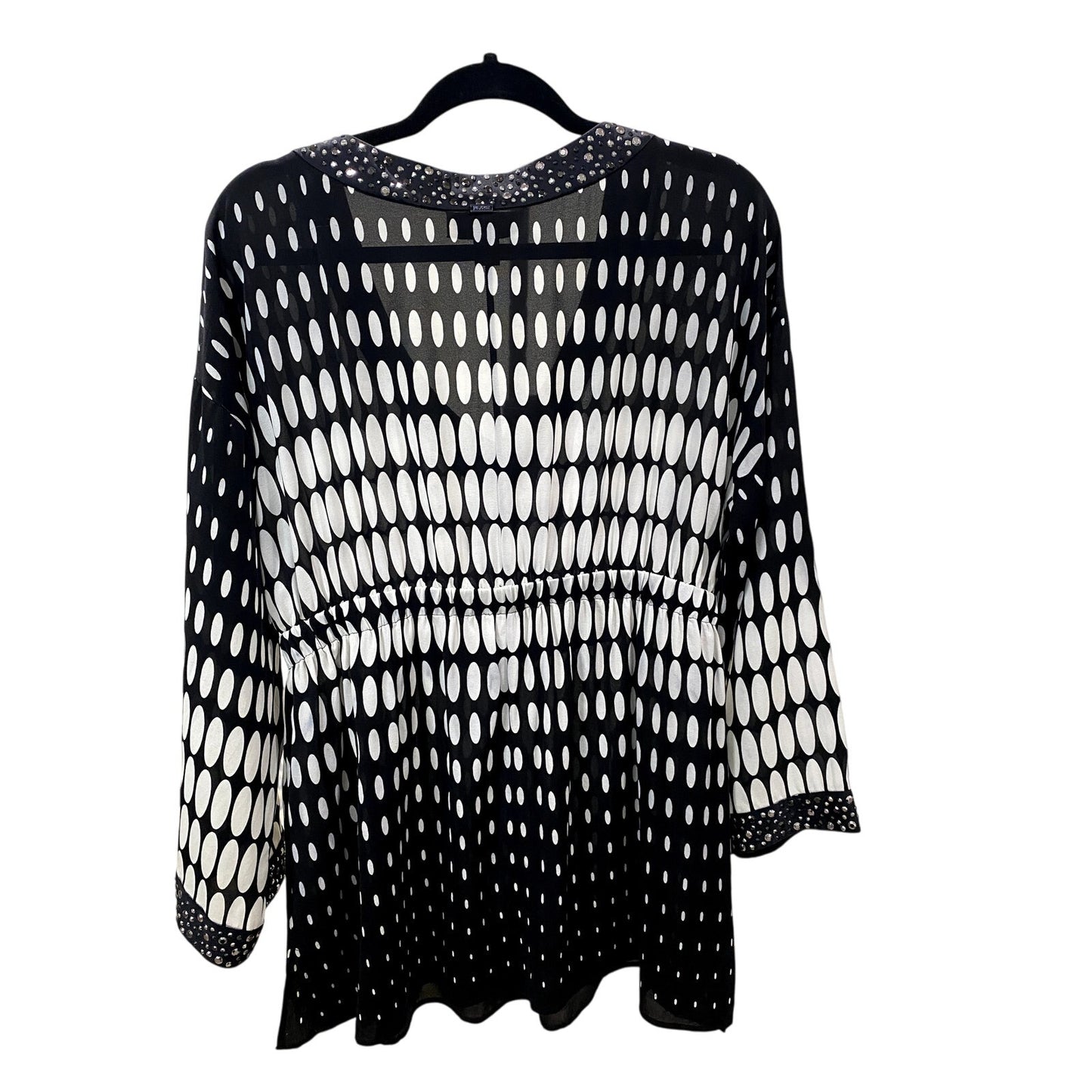 St John Mini Bohemian Chic Black/White Tunic - Size Medium (EUC)