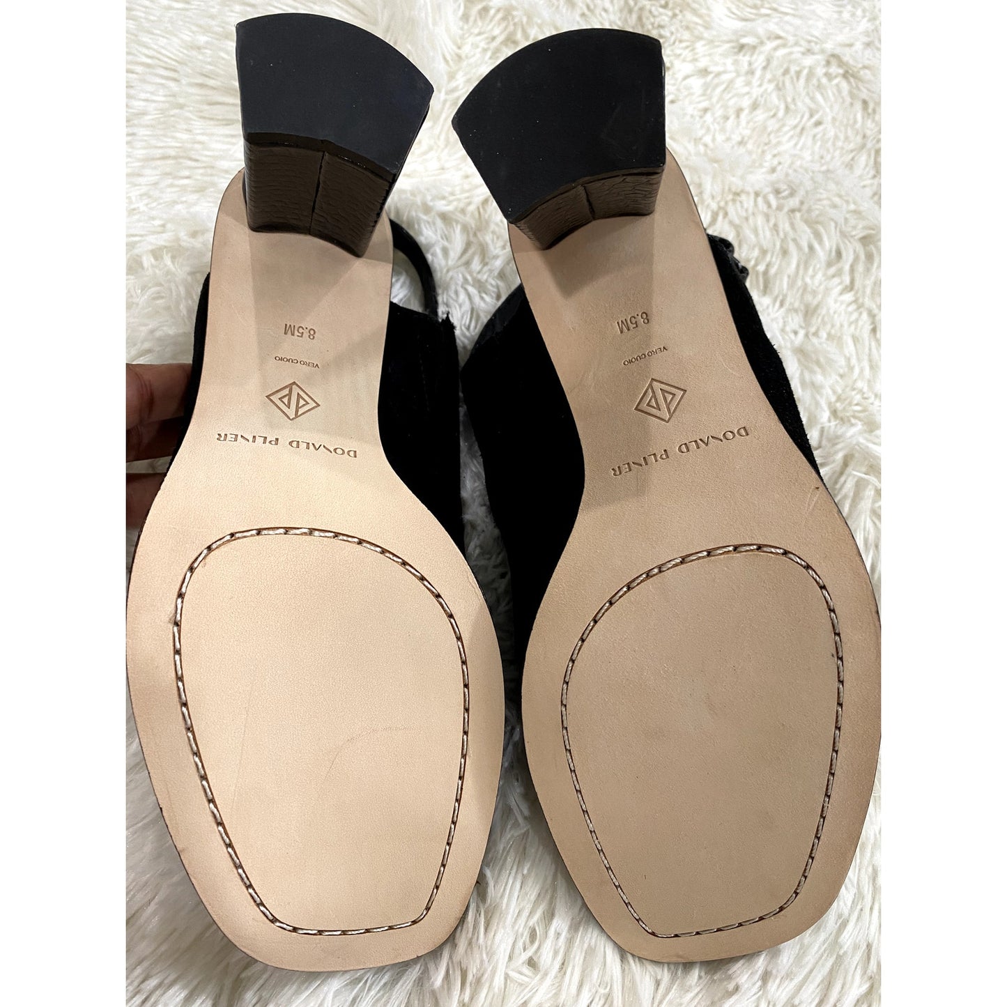 Donald J Pliner Iliana Black Suede Slingback - Size 8.5 (NWT)