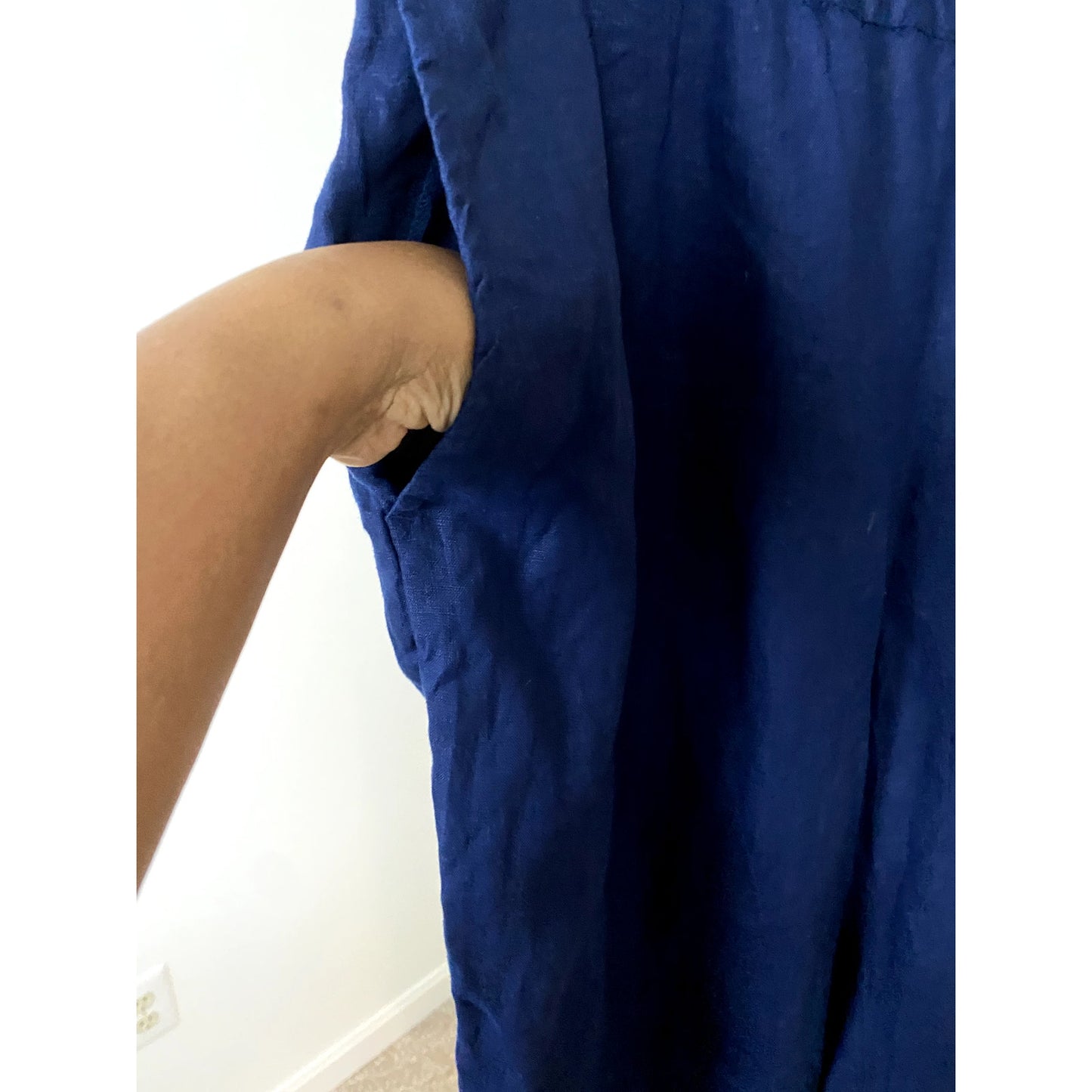 Charter Club Blue 100% Linen Pants - Size XXL (NWT)