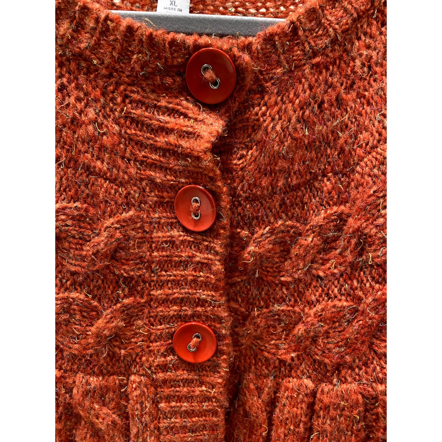 DressBarn Orange Harvest 3 Button Cardigan - Size XL (EUC)